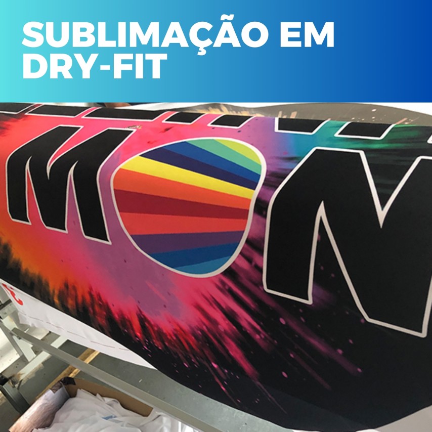 Sublimação em Tecido Dry Fit (Sem Acabamento)
